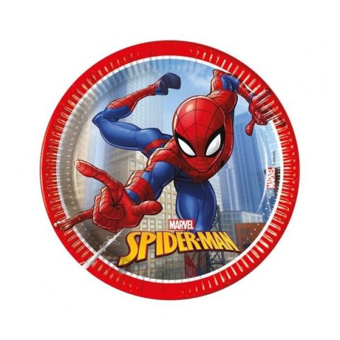 Talerz jednorazowy Godan Spiderman papier śr. 200mm 8 szt (94054) Godan