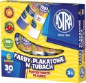 Farby plakatowe Astra w tubach kolor: mix 30ml 6 kolor. (83119900) Astra