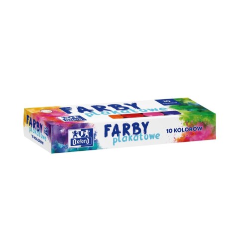Farby plakatowe kolor: mix 20ml 10 kolor. Oxford (400167101) Oxford