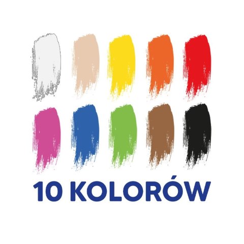 Farby plakatowe kolor: mix 20ml 10 kolor. Oxford (400167101) Oxford
