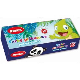 Farby plakatowe Rexus kolor: mix 20ml 12 kolor. (3448) Rexus