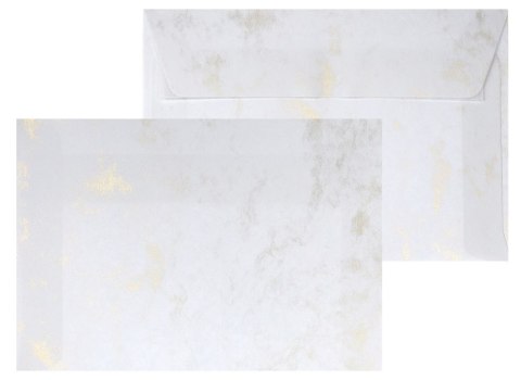 Koperta A4 marmur złoty złota Galeria Papieru (280293) 10 sztuk Galeria Papieru