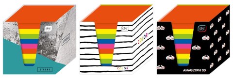 Kostka papierowa mix intensywny [mm:] 90x90x 90 Interdruk (KOSPAPKKUBPIN) Interdruk