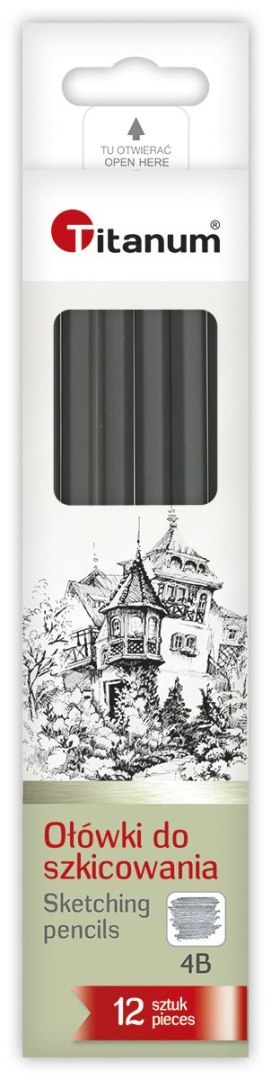 Ołówek w kartonowym pudełku 4B Titanum Titanum