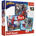 Puzzle Spiderman Pajęczy przyjaciele 4w1 el. Trefl (34874) Trefl