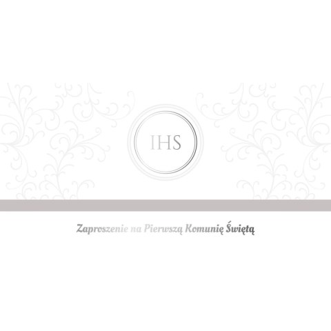 Zaproszenie komunia Tasiemka Ab Card (ZK) Ab Card
