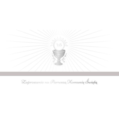 Zaproszenie komunia Tasiemka Ab Card (ZK) Ab Card