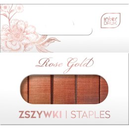 Zszywki 24/6 Interdruk ROSE GOLD 1000 szt (IZSZYWKIRG) Interdruk