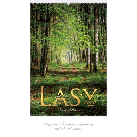 Kalendarz ścienny LASY POLSKIE WIELOPLANSZOWY 12K A3 Lucrum (RW6) Lucrum