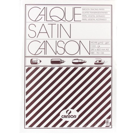 Kalka kreślarska A3 przezroczysty 90g [mm:] 297x420 Canson (200751133) Canson