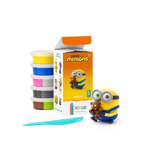 Masa plastyczna dla dzieci Tm Toys Hey Clay Figurki Minionki Bob i Tim + akcesoria mix (HCL50177) Tm Toys