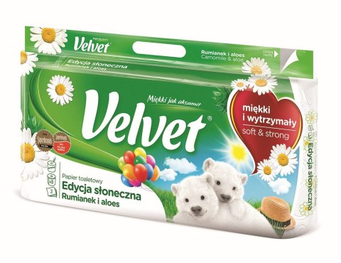 Papier toaletowy Naturalnie Pielęgnujący Rumianek A8 kolor: biały 8 szt Velvet Velvet