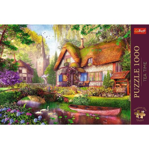 Puzzle Premium Plus Urocza chatka w lesie 1000 el. Trefl (10804) Trefl