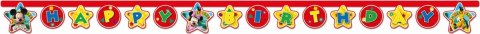 Wstążka mickey happy birthdayx2,5 [mm x m] czerwona Godan (81514) Godan
