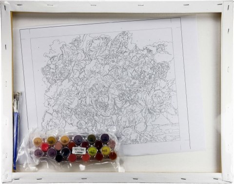 Zestaw kreatywny Malowanie po numerach 40x50cm Bukiet Flamingo Line (FSY222) Flamingo Line