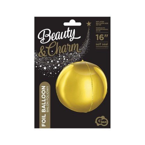 Balon foliowy kula złota 16cal Godan (BK-HZL) Godan