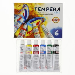 Farba tempera Koh-I-Noor kolor: mix 16ml 6 kolor. Koh-I-Noor