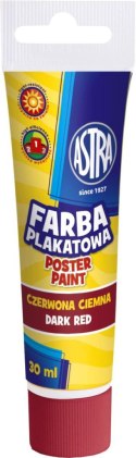 Farby plakatowe Astra kolor: czerwony ciemny 30ml 1 kolor. Astra