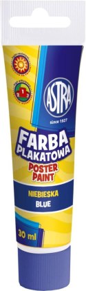 Farby plakatowe Astra kolor: niebieski 30ml 1 kolor. Astra