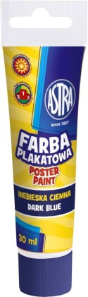 Farby plakatowe Astra kolor: niebieski ciemny 30ml 1 kolor. Astra