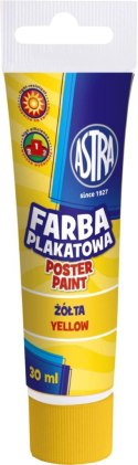 Farby plakatowe Astra kolor: żółty 30ml 1 kolor. Astra