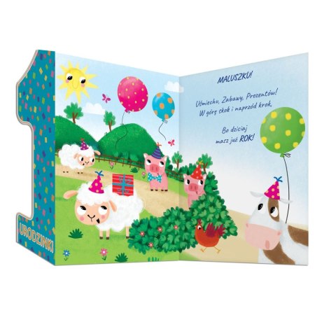 Kartka składana Karnet A5 z klapką roczek kotek A5 Henry (5905701487868) Henry