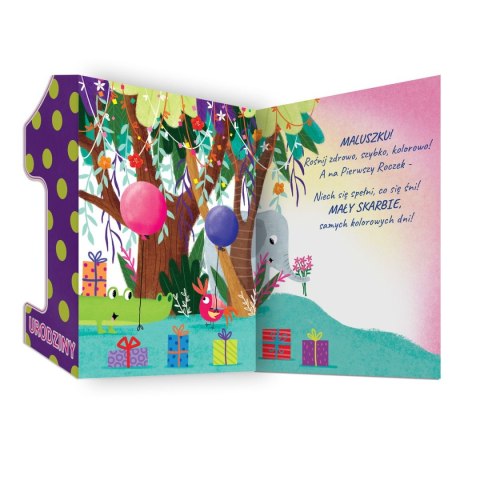 Kartka składana Karnet A5 z klapką roczek panda A5 Henry (5905701487844) Henry