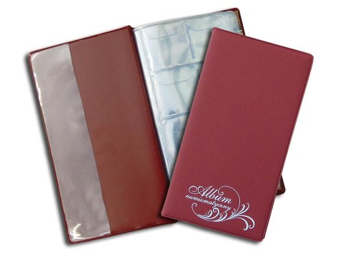 Klaser numizmatyczny Z NOTESEM czarny [mm:] 108x195 Warta (112-016) Warta