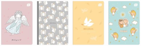 Zeszyt tematyczny Religia z poddrukiem A5 32k. 70g krata Interdruk (ZE32KF#RPOD) Interdruk