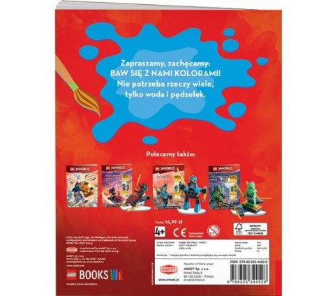 Książka dla dzieci LEGO® NINJAGO® maluj wodą Ameet (MW 6703) Ameet