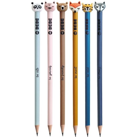 Ołówek BB FRIENDS ze zwierzakiem 24szt HB Interdruk (5902277349170) Interdruk