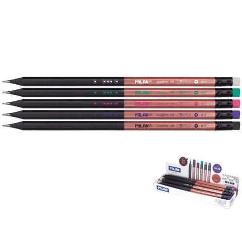 Ołówek Copper z gumką HB Milan (71421724) Milan