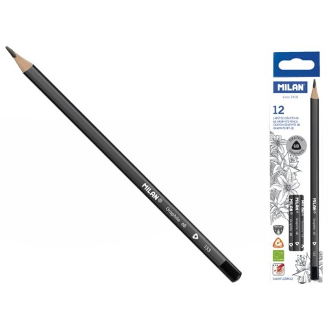 Ołówek trójkątny 6B Milan (071230612) Milan