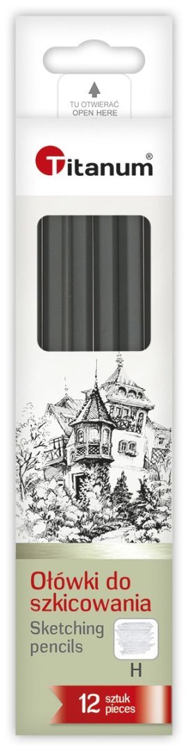 Ołówek w kartonowym pudełku H Titanum Titanum