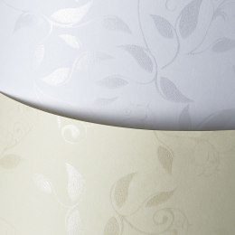 Papier ozdobny (wizytówkowy) Liana A4 biały 100g Galeria Papieru (206501) Galeria Papieru