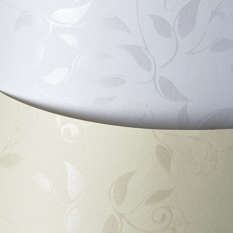 Papier ozdobny (wizytówkowy) Liana A4 biały 100g Galeria Papieru (206501) Galeria Papieru