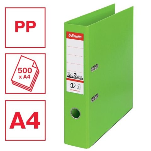 Segregator dźwigniowy No.1 Power Vivida A4 75mm zielony Esselte (624069) Esselte
