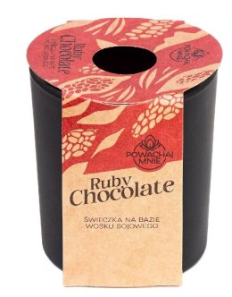 Świeczka ozdobna Pavoncella Powąchaj mnie Ruby Chocolate 130ml (5905711530882) Pavoncella