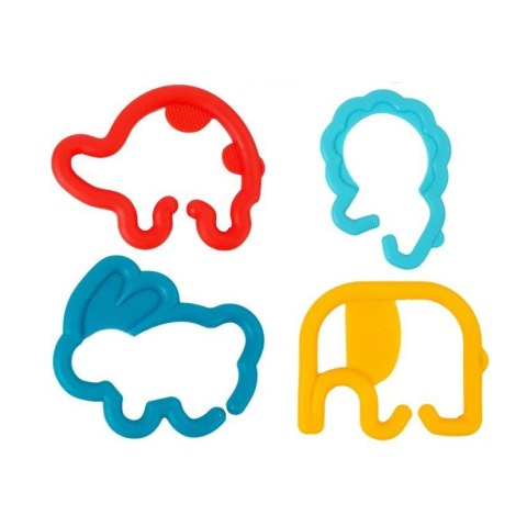 Zabawka edukacyjna Kształty Sensoryczne Zwierzątka Łańcuszek dla Niemowlaka Lean (7155) Lean