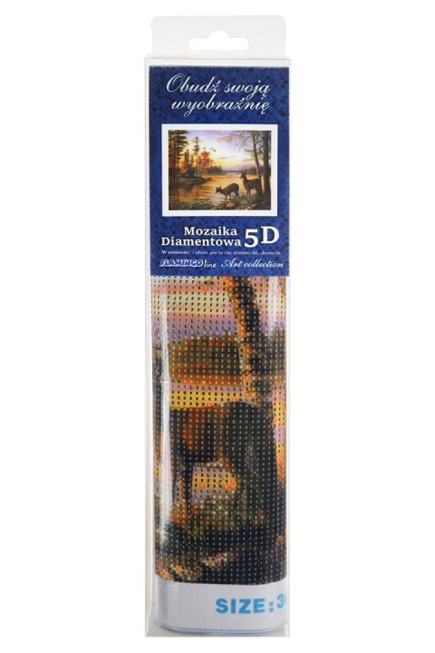 Zestaw kreatywny Diamentowa mozaika 30x40cm Jeleń Flamingo Line (TMR12040) Flamingo Line