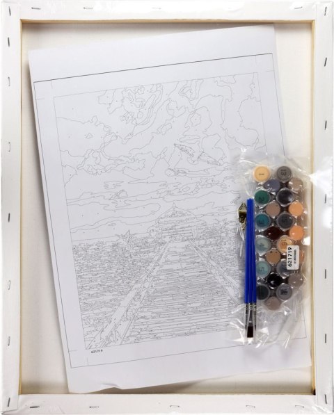 Zestaw kreatywny Malowanie po numerach 40x50cm Pomost nad morzem Flamingo Line (fyh036) Flamingo Line