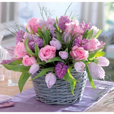 Kalendarz ścienny BUKIETY KWIATÓW WIELOPLANSZOWY 12K 320mm x 470mm Lucrum (RW14) Lucrum