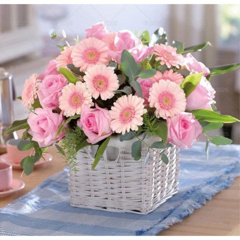 Kalendarz ścienny BUKIETY KWIATÓW WIELOPLANSZOWY 12K 320mm x 470mm Lucrum (RW14) Lucrum