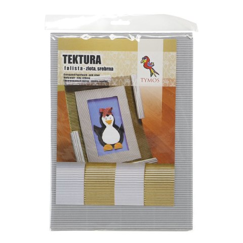 Karton falisty srebrna srebrna [mm:] 250x353 Tymos Tymos