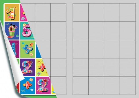 Kolorowanka Nauka cyferek z naklejkami