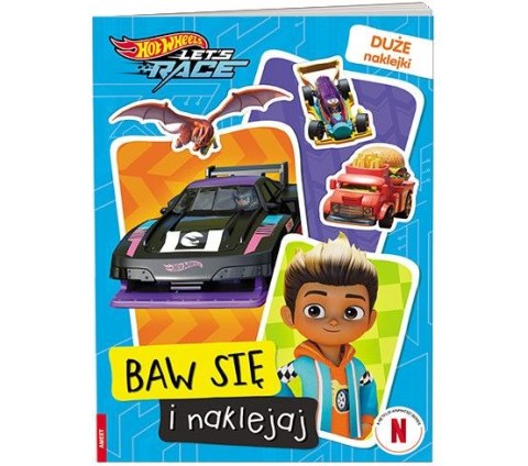 Książeczka edukacyjna Ameet Hot Wheels™. Baw się i naklejaj (STB 1601) Ameet