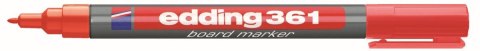 Marker suchościeralny 361 wkład czerwone 1,0mm płaska/szpic końcówka Edding Edding