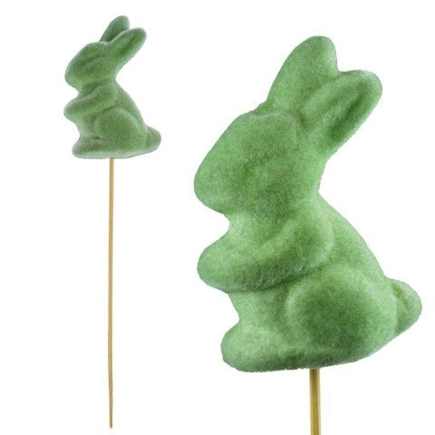 Ozdoba wielkanocna Zielony zajączek na piku Arpex (YY3520) Arpex