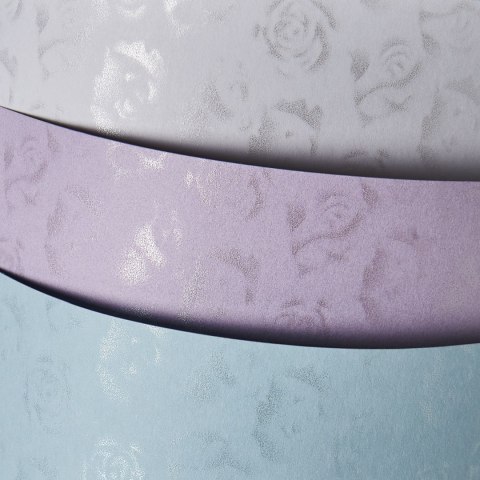 Papier ozdobny (wizytówkowy) Małe róże A4 niebieski 220g Galeria Papieru (203508) Galeria Papieru