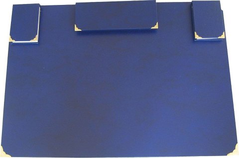 Podkład na biurko Z WYPOSAŻENIEM granatowy karton pokryty folią [mm:] 700x500 Warta (1824-910-011) Warta